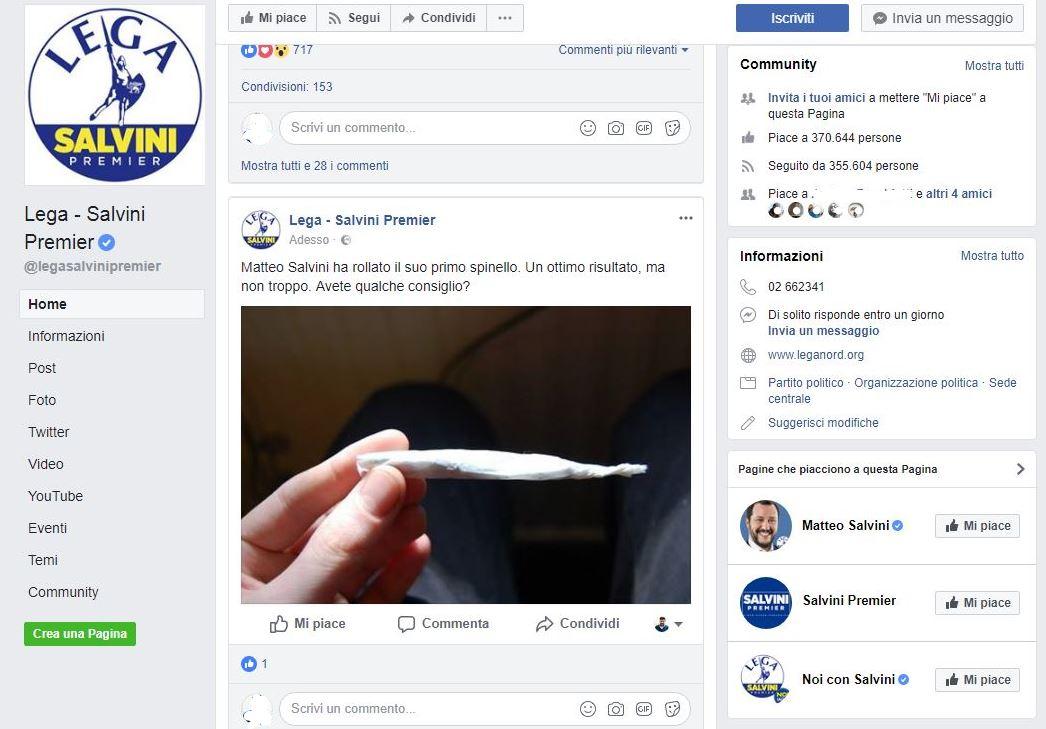 salvini facebook hacker