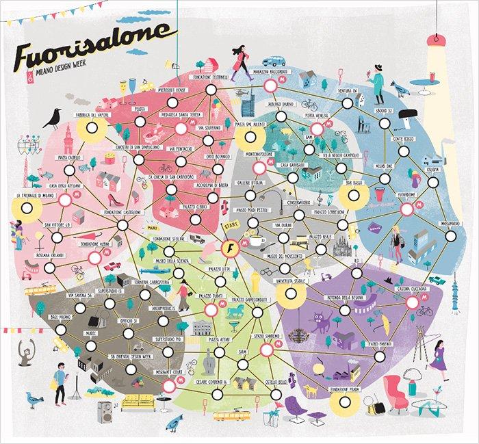 Fuorisalone tabellone grafica