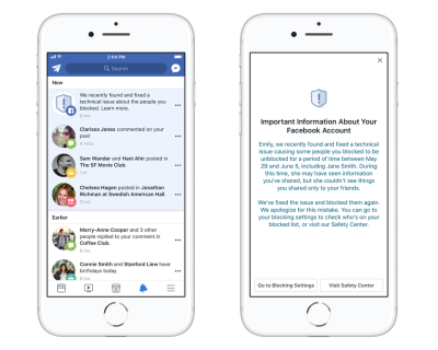 Facebook, un altro bug: avaria alla blacklist di 800 mila persone