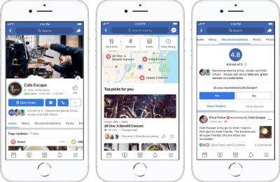Cosa cambia nel nuovo design delle pagine sull’app di Facebook