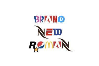 Brand New Roman è il font ispirato ai loghi dei brand più famosi