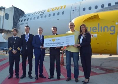 Vueling festeggia 20 milioni di passeggeri trasportati a Roma Fiumicino