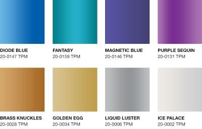 Pantone si ispira alla tecnologia per le sue nuove tonalità metallizzate