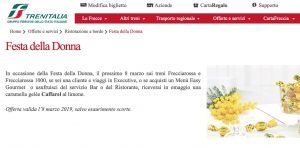 Trenitalia scatena l’ironia dei social regalando alle donne una caramella per l’8 marzo
