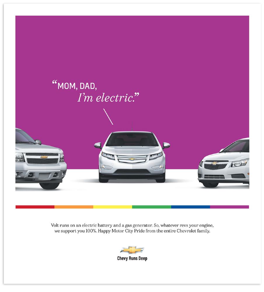 chevy volt, pride month