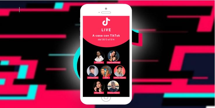 A casa con TikTok: al via le live streaming con artisti e creator