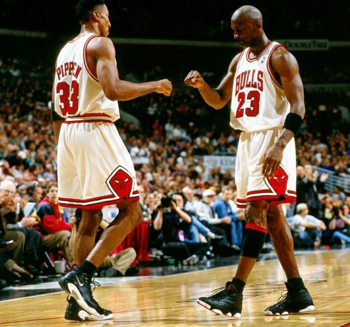 Jordan and Scottie Pippen