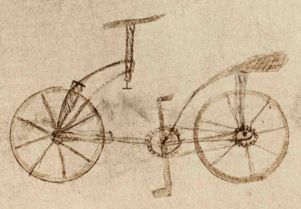 bicicletta di Leonardo da Vinci 
