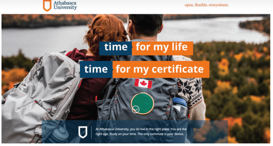 Landing Page Athabasca University