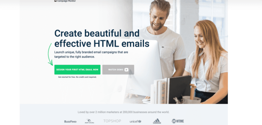 Landing Page Campaign Monitor