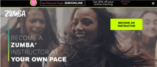 Landing Page Zumba