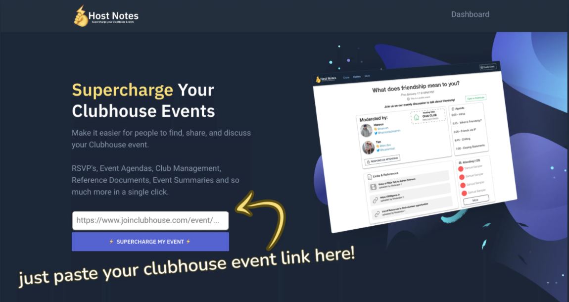 host notes