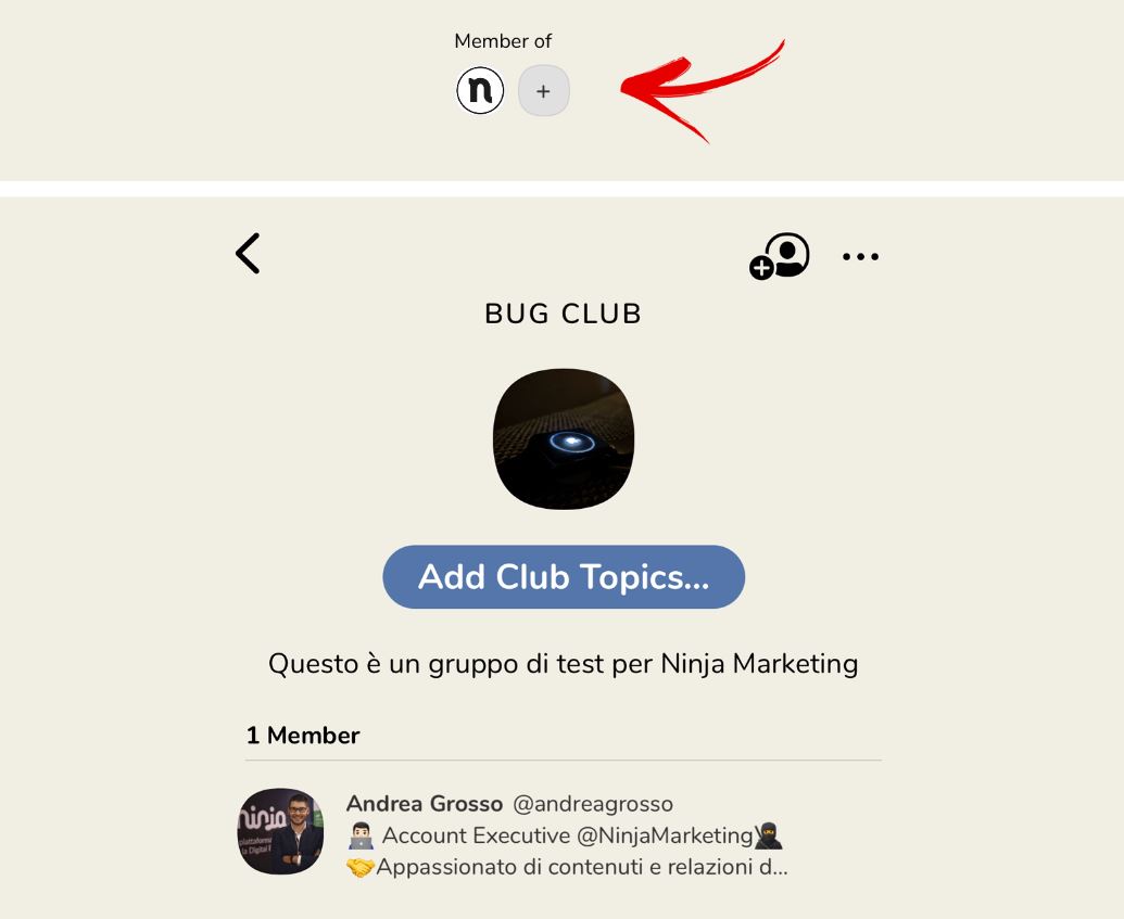 bug - clubhouse