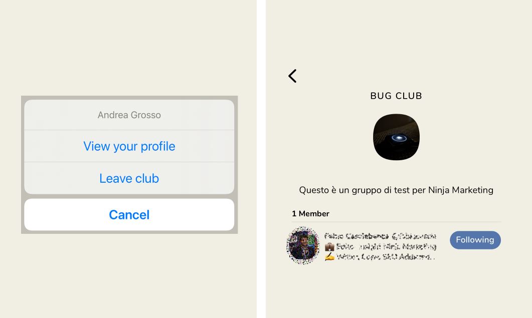 il bug dei club