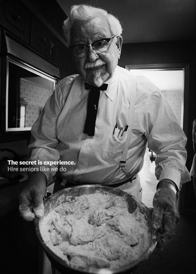 kfc campagna per gli anziani