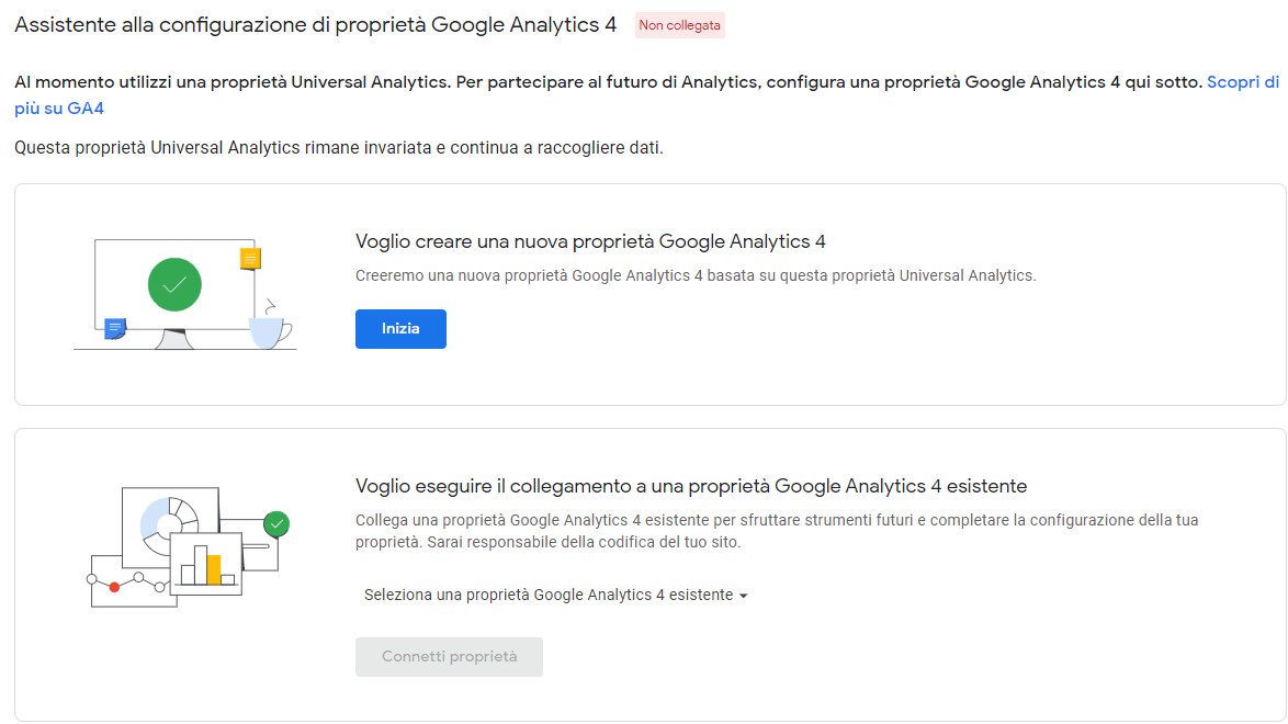 GA4-nuova proprietà