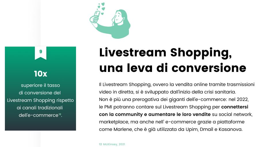 tendenze ecommerce livestream shopping