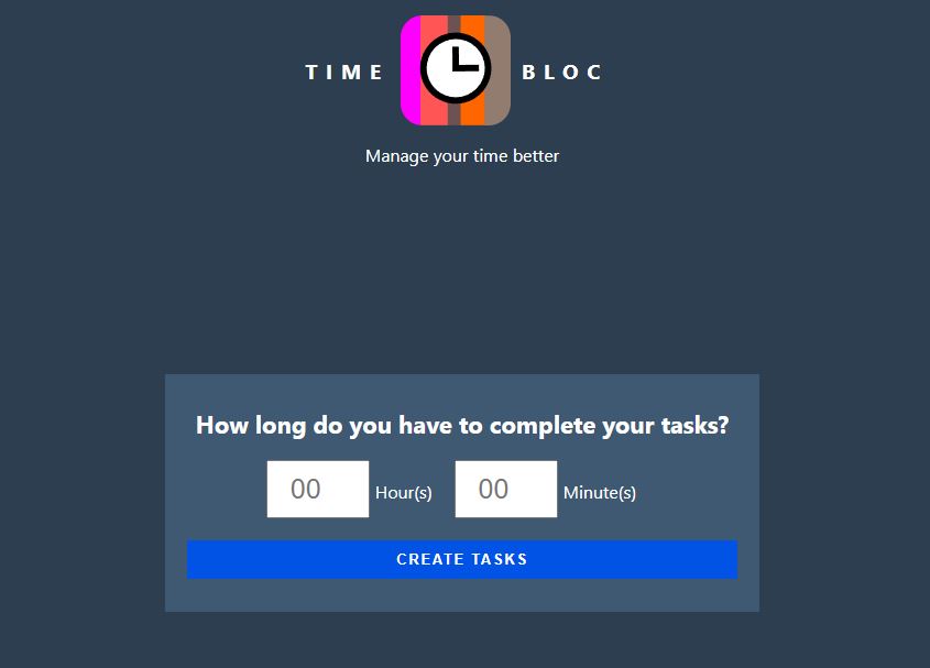digital tool timebloc