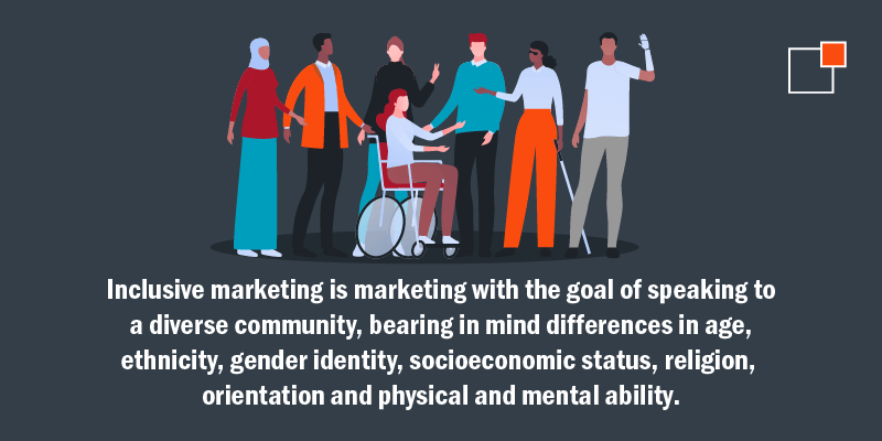 Il Marketing Inclusivo persone con background diversi o storie a cui tutti possono relazionarsi.