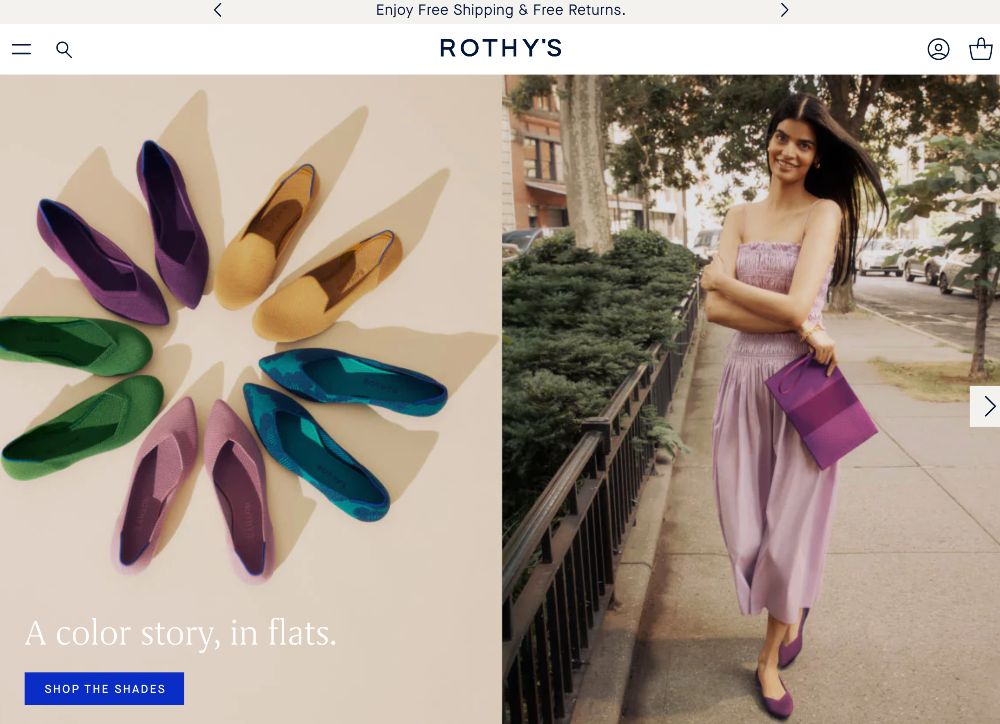 rothys - piattaforme eCommerce