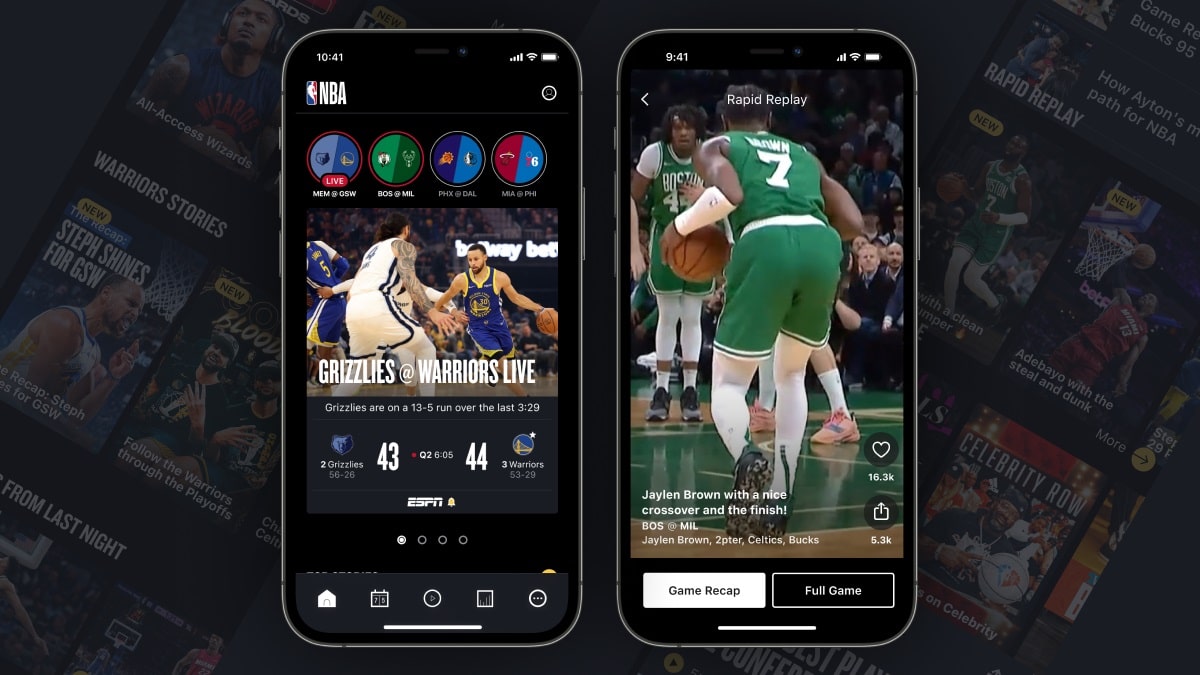 App NBA - screenshot For You