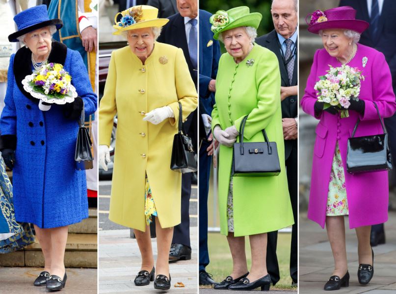 abiti colorati della regina elisabetta