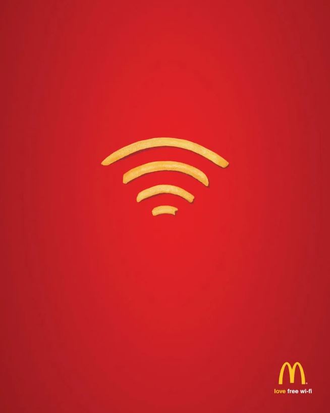 mcdonalds wifi ads campagne geniali
