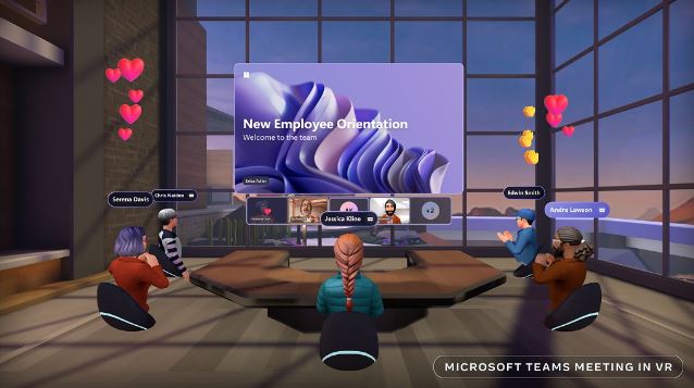 Meta Quest Pro e Microsoft