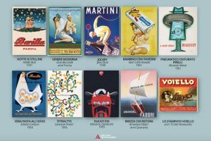 Mondadori pubblica 10 poster pubblicitari per celebrare le grandi aziende italiane
