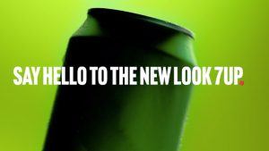 Il nuovo look semplice ed energico di 7Up