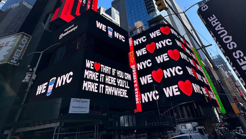 Cambia il logo di New York: l’iconico I ❤️ NY diventa We ❤️ NYC