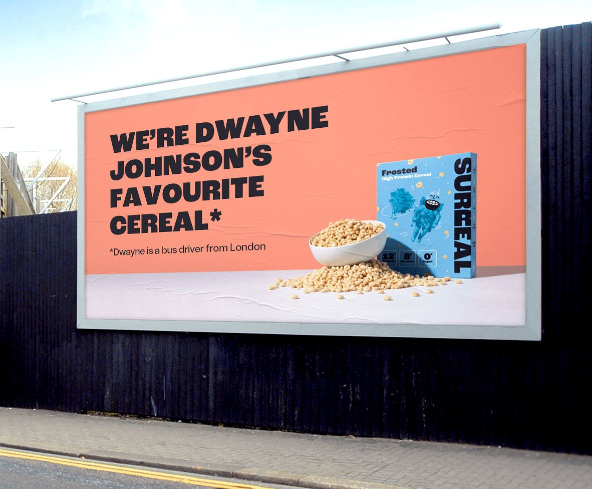 cereal surreal-dwayne-pubblicità marzo