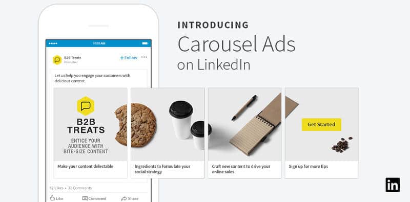 Post in formato carosello per Linkedin