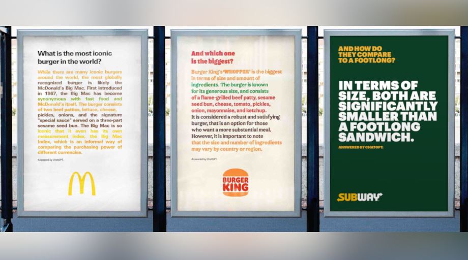 mcdonald e chatgpt burger king subway
