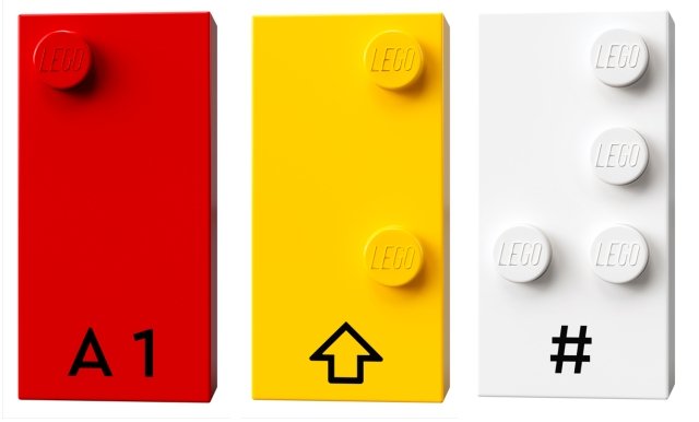 LEGO® Braille Bricks mattoncini con numeri e lettere